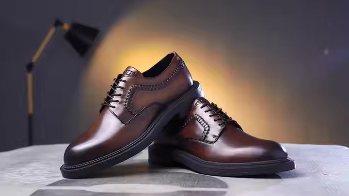 تصویر 3 از کفش چرم مردانه اداری رسمی بدون بند مناسب محیط کاری